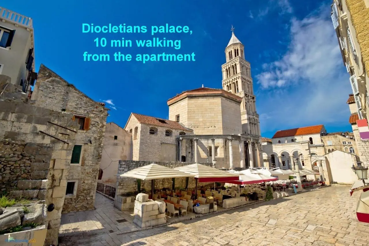 Comfortable Apt With Great City And Sea View Split 0*,  Croatie